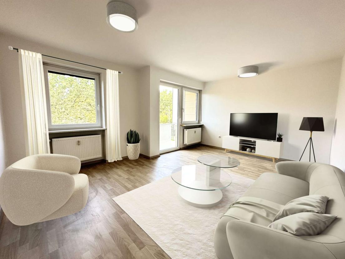 Virtuelle Möblierung Wohnzimmer