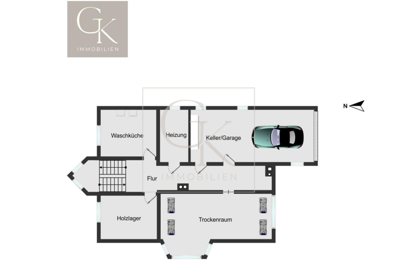 Grundriss KG als EFH