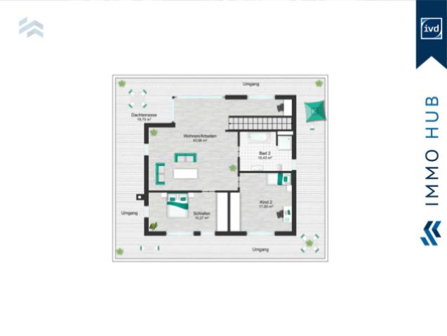 Grundriss obere Etage