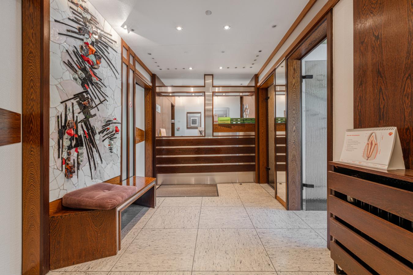 Ansicht Eingangsbereich Praxis