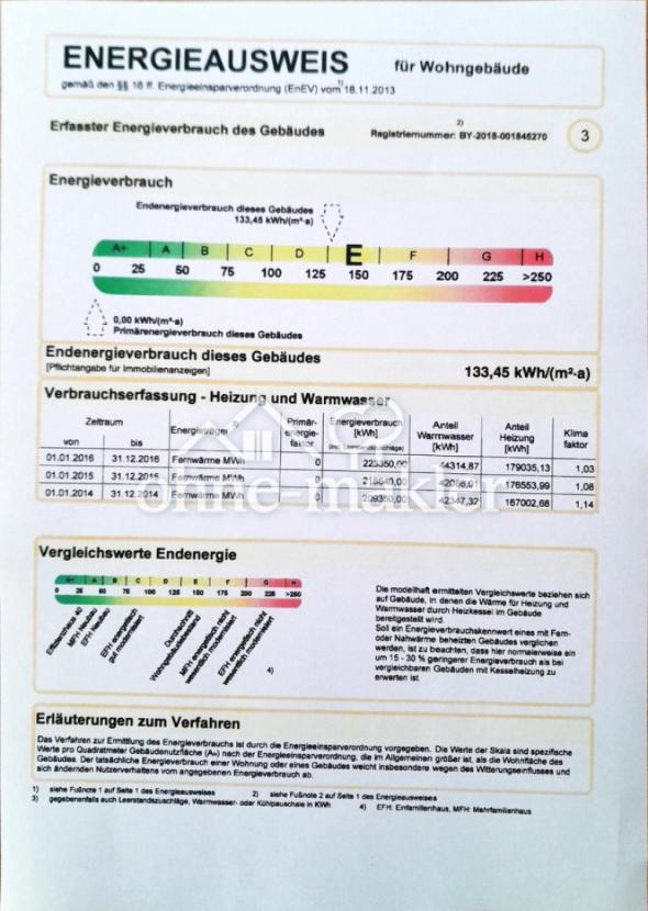 Energieausweis Fernwärme