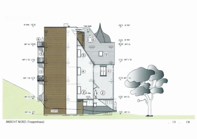 2-Kelterstr.185 Kreuzau Ansicht Nord Treppenhaus