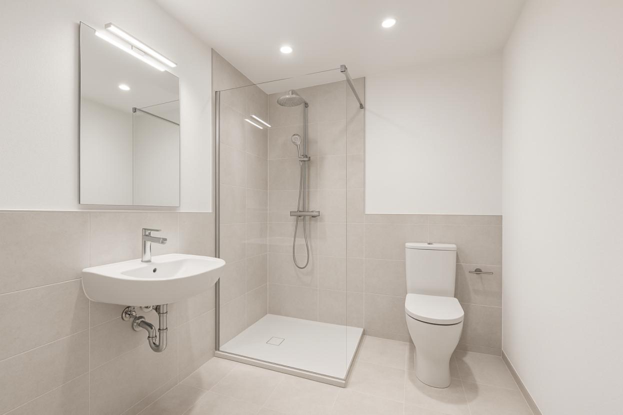 Duschbad nach Sanierung 