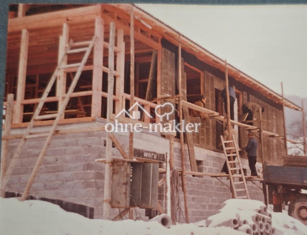 Holzfachwerk und Keller 1969