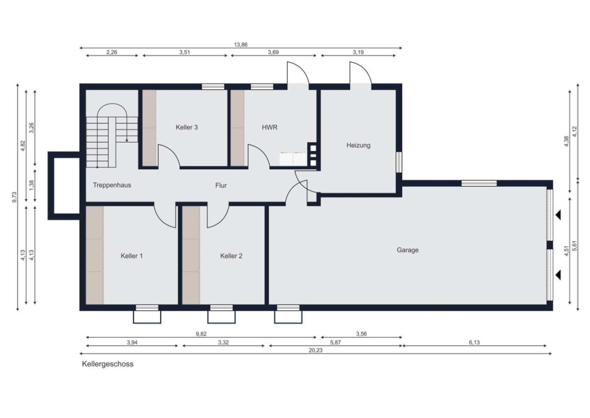 Grundrisse Kellergeschoss