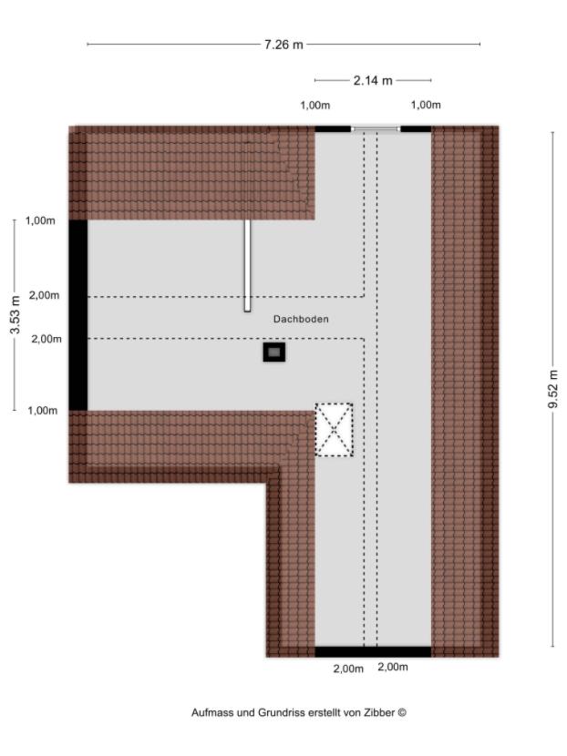 Grundriss Dachboden Haus 1