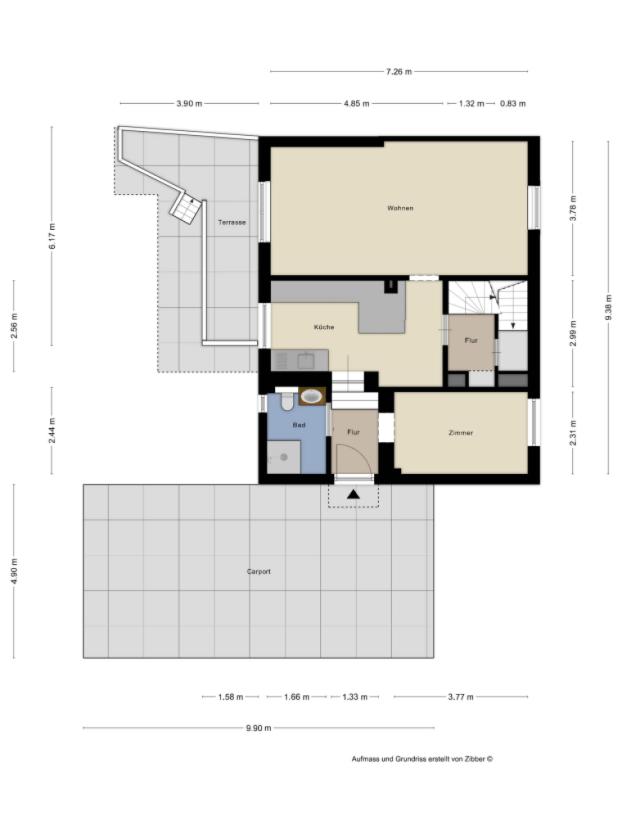 Grundriss Erdgeschoss Haus 1