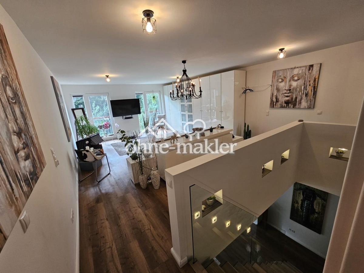 Schlafzimmer blick ins Grüne