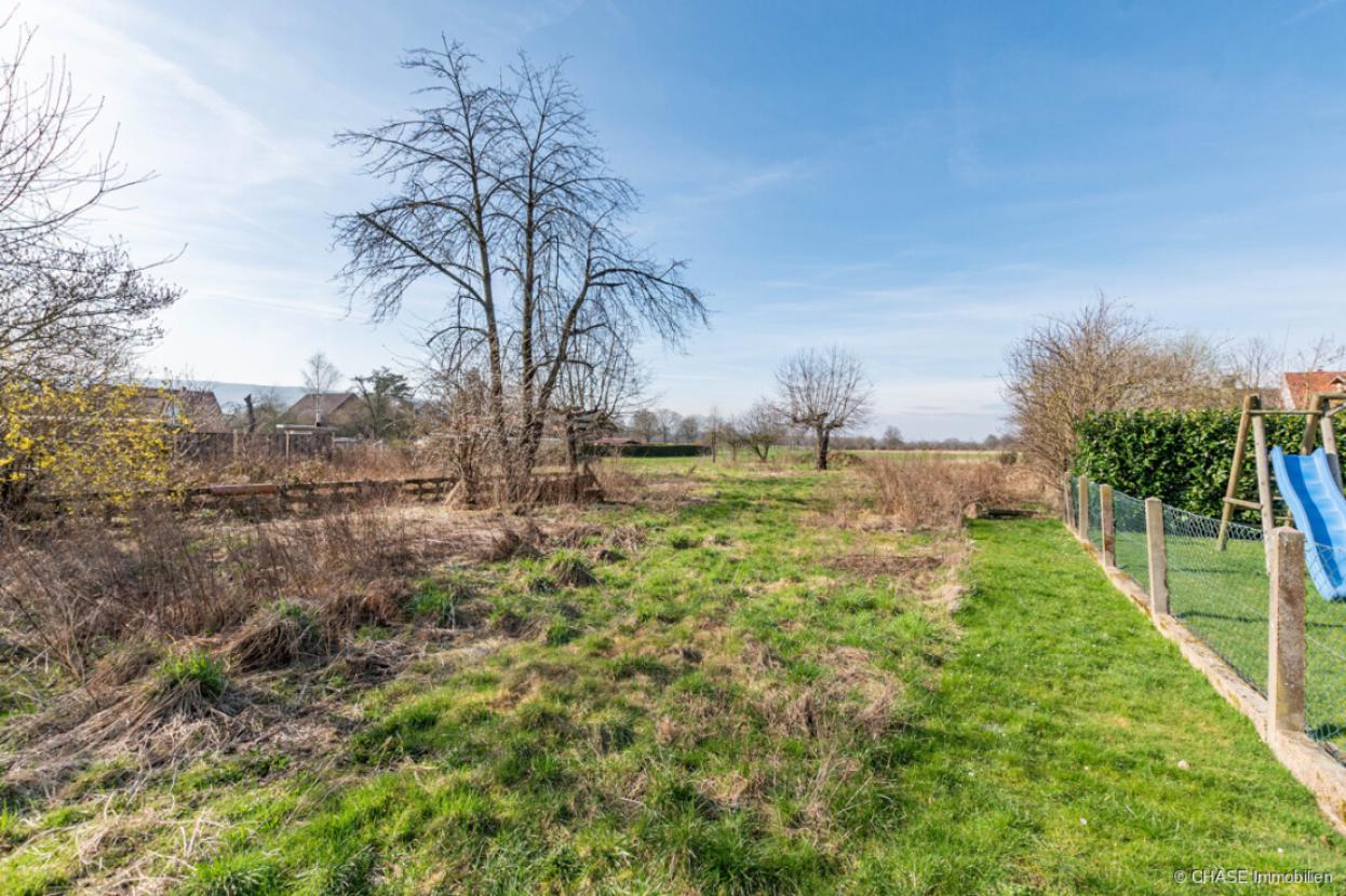 Baugrundstück Bodenansicht seitens  Wohnstraße 1