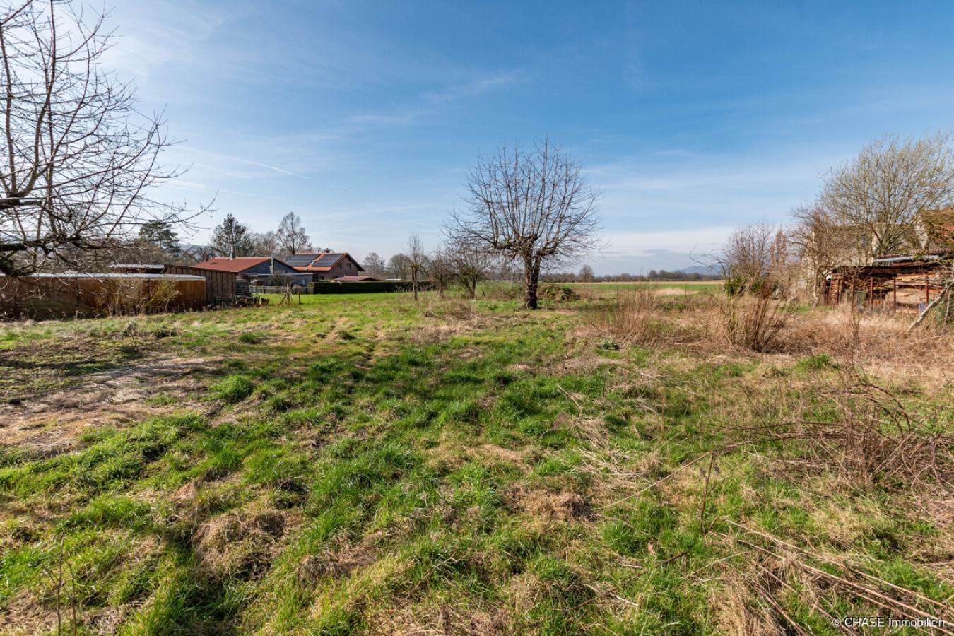 Baugrundstück Bodenansicht seitens  Wohnstraße 2