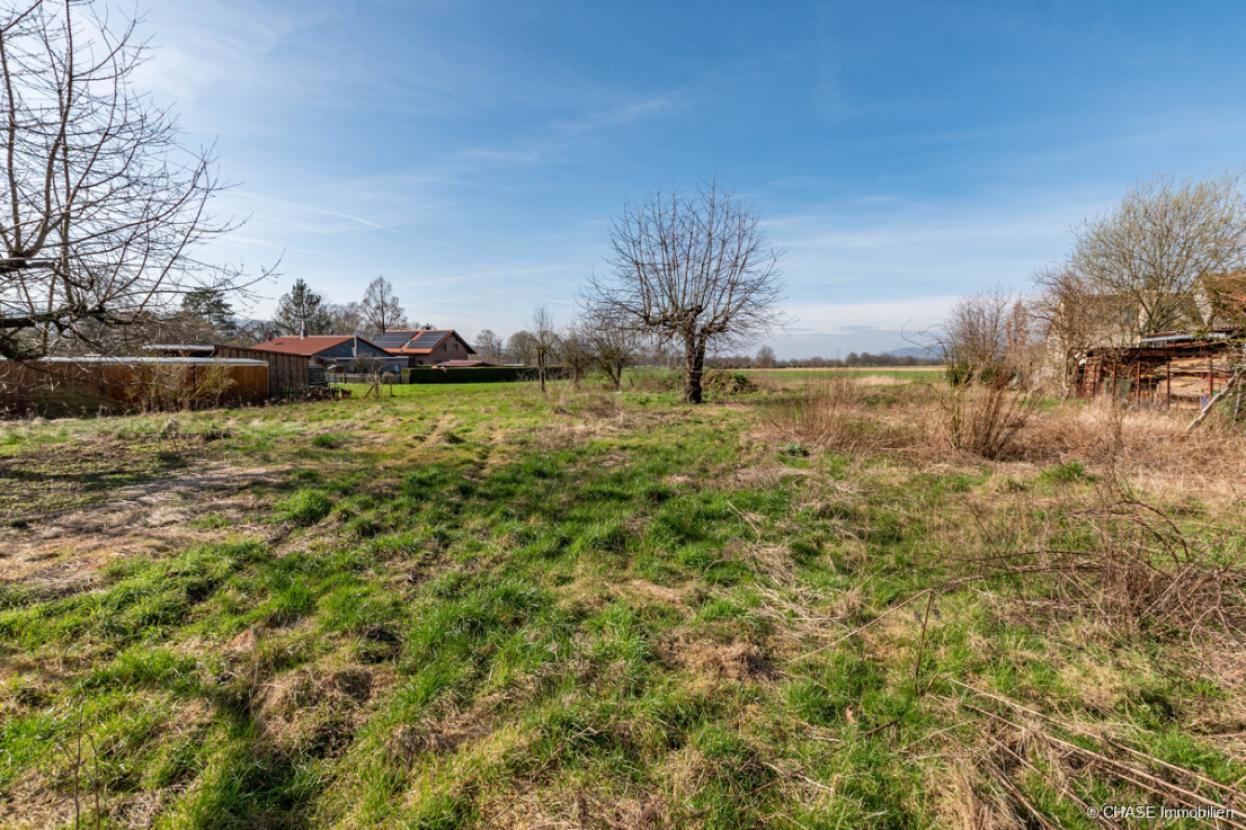 Baugrundstück Bodenansicht seitens  Wohnstraße 2