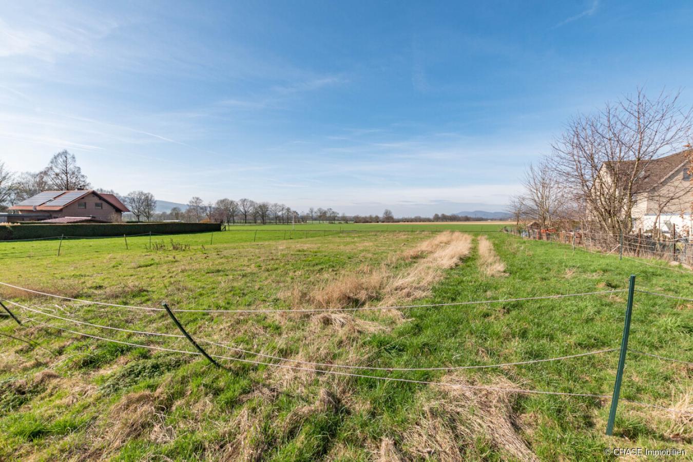 Baugrundstück Bodenansicht seitens Wohnstraße 3
