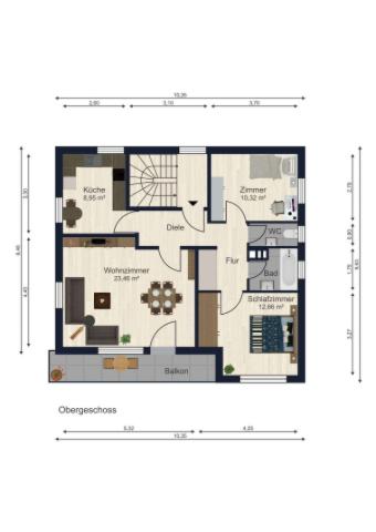 Grundriss Obergeschoss