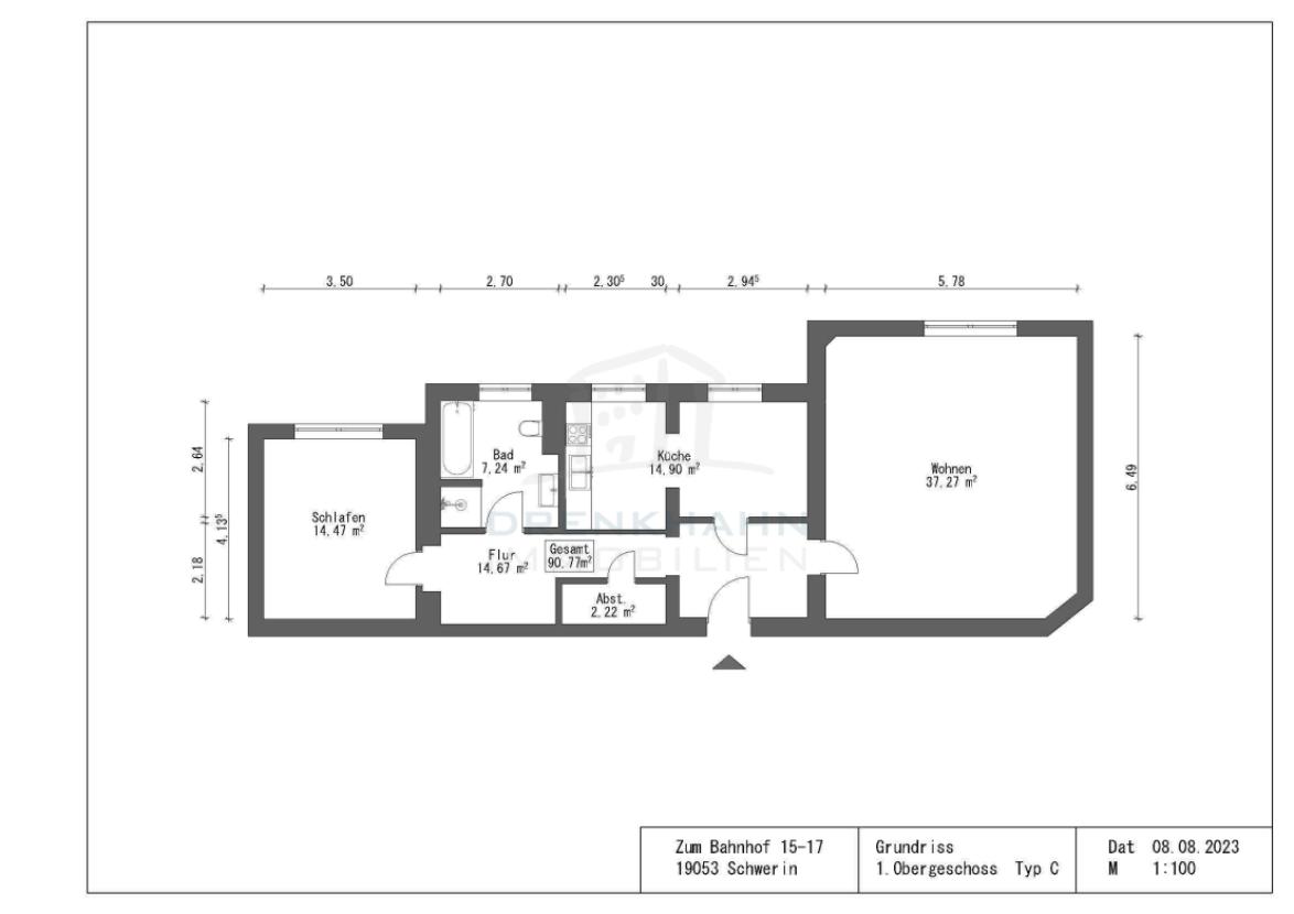 Grundriss WE14 Typ C