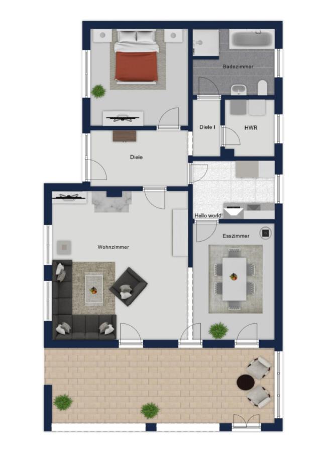 Erdgeschoss Hinterhaus