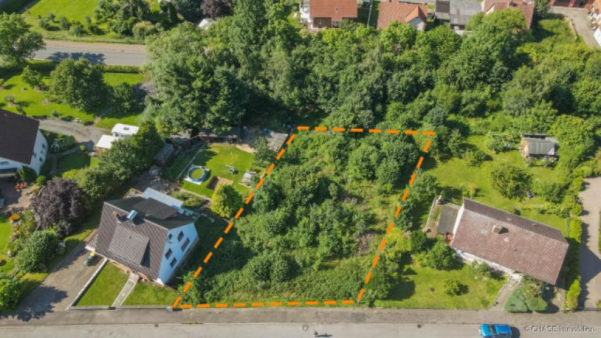 Vogelperspektive schräg (gestrichelt)