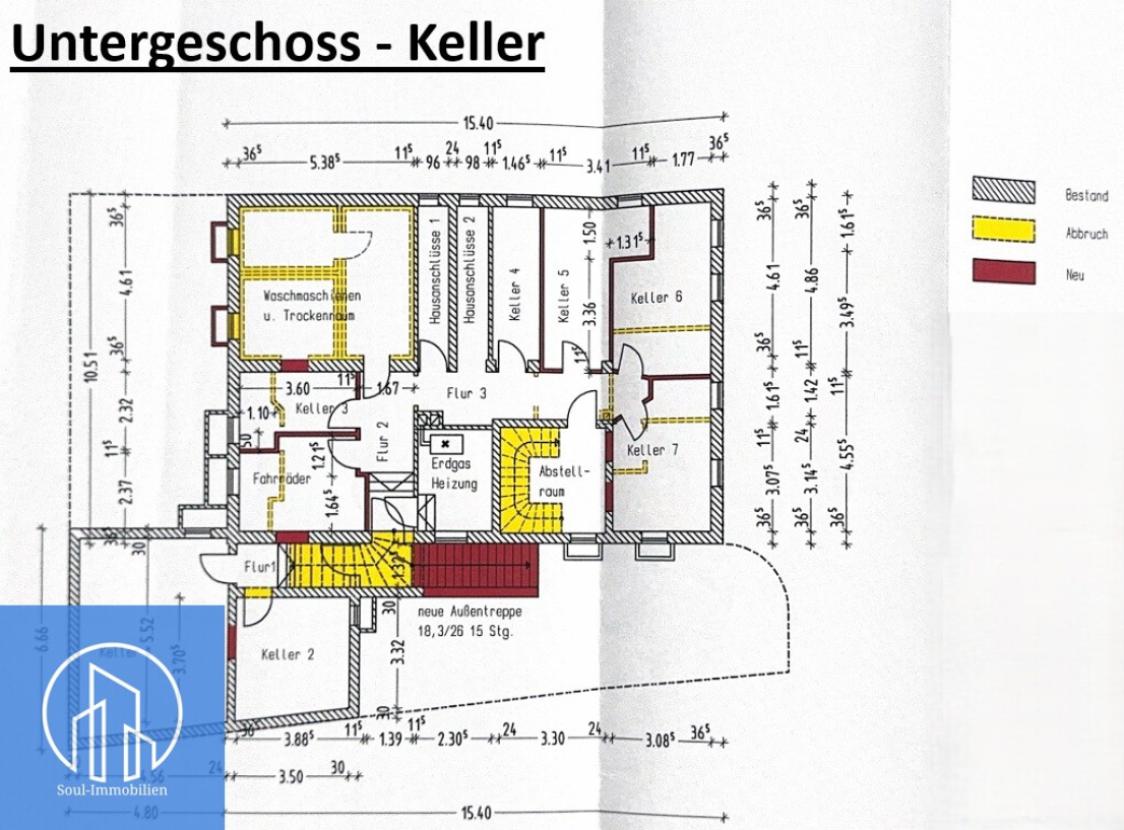 Untergeschoss Keller