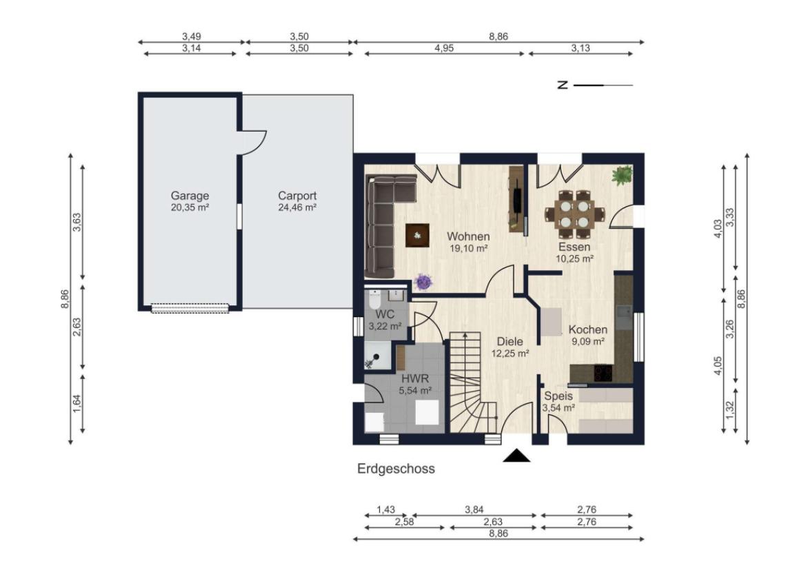 Grundriss Erdgeschoss