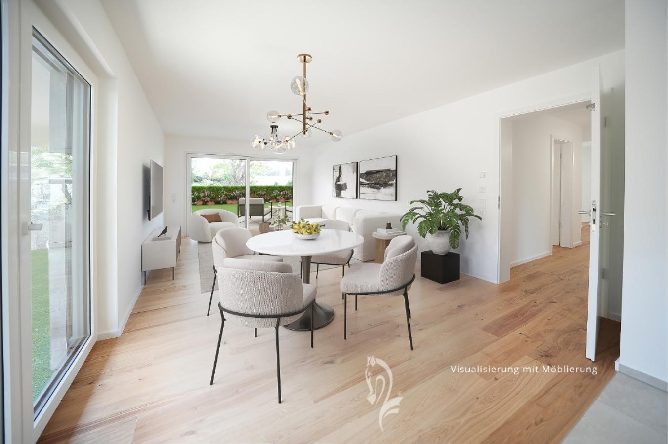 Visualisierung Wohn,- Esszimmer