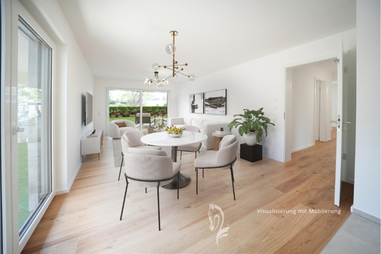 Visualisierung Wohn,- Esszimmer
