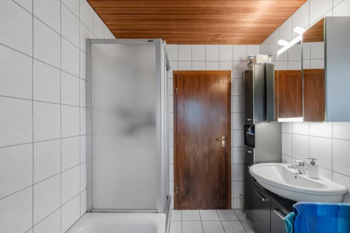 Ansicht Bad mit Dusche und Wanne