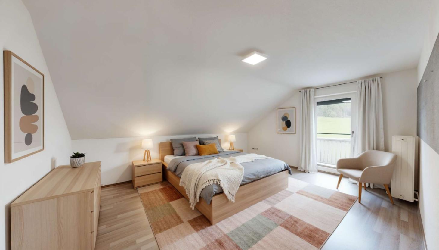 Schlafzimmer - virtuelle Möblierung