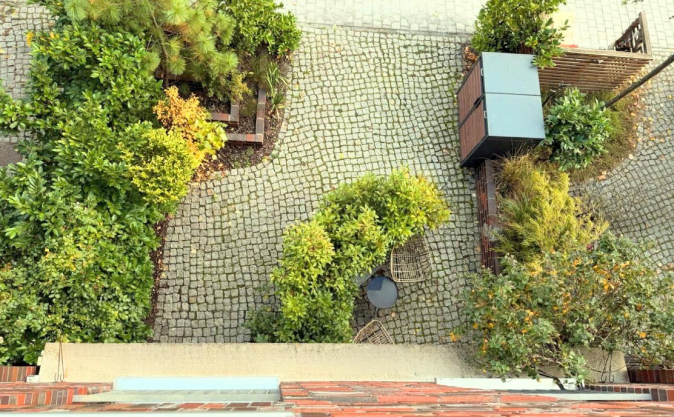 Eingang mit Sitzecke