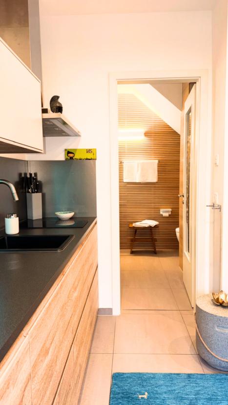 Apartment-Küche-Duschbad