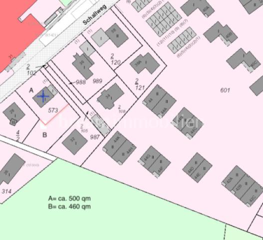Grundstück B mögliche Aufteilung Skizze V2