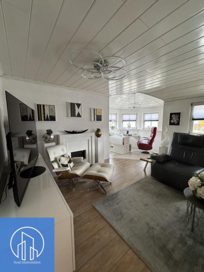 Penthouse Wohnzimmer und Arbeitszimmer