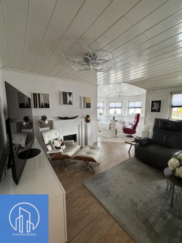 Penthouse Wohnzimmer und Arbeitszimmer