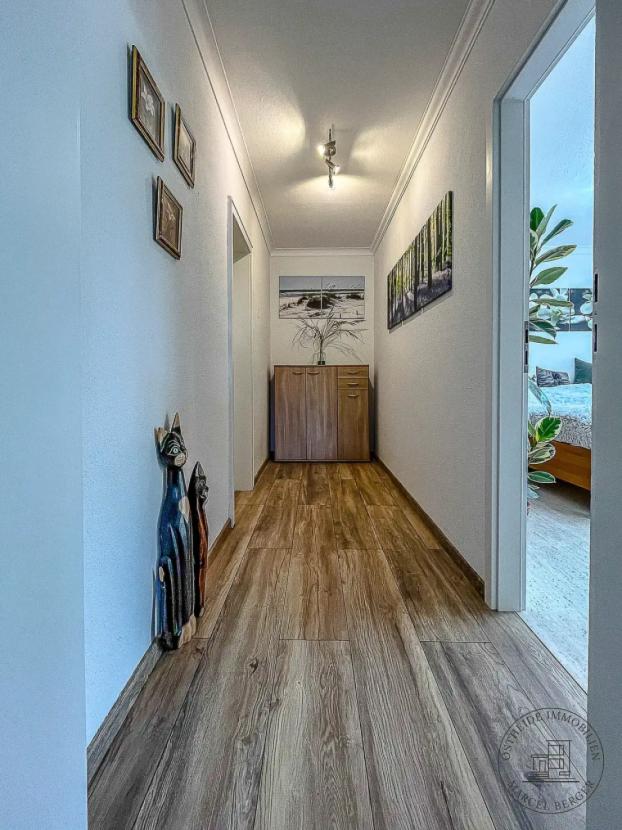 Korridor zu den Zimmern im Erdgeschoss