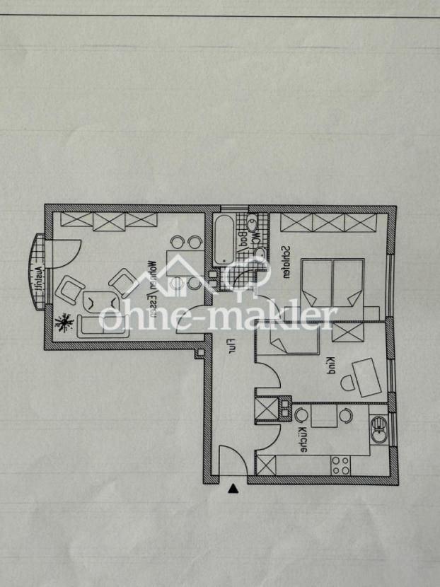 Grundriss der Wohnung