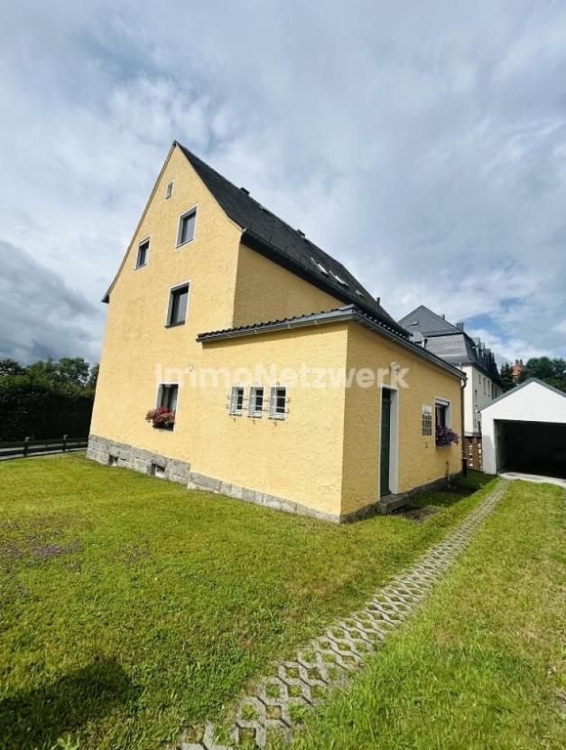 Ansicht Garage vom Garten