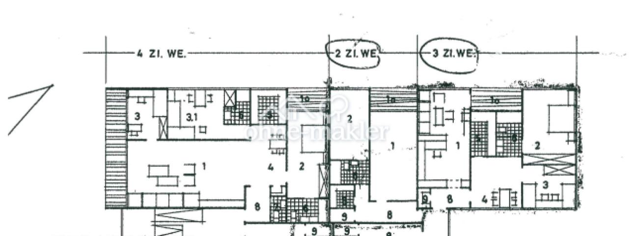 Grundriss alt: 4Zi, 2Zi, 3Zi