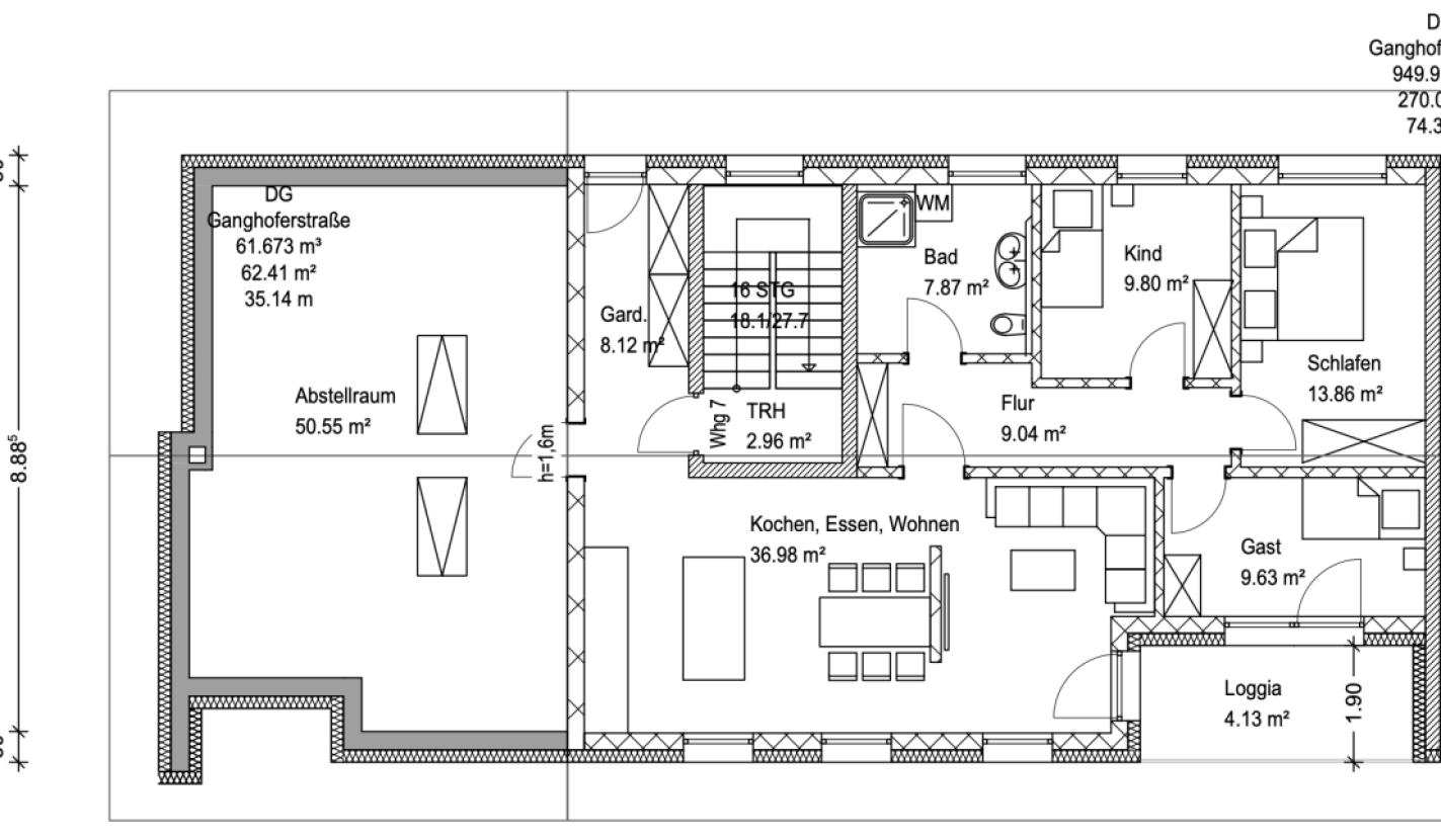 Dachgeschoss WHG 7, H4