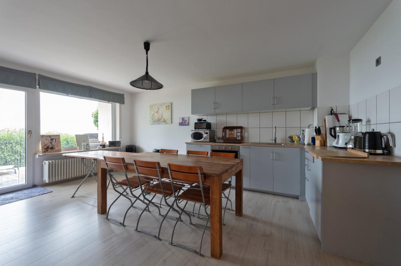 Küche und Essbereich im Gartengeschoss