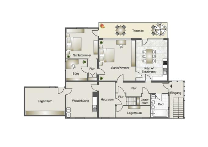 Grundriss Gartengeschoss