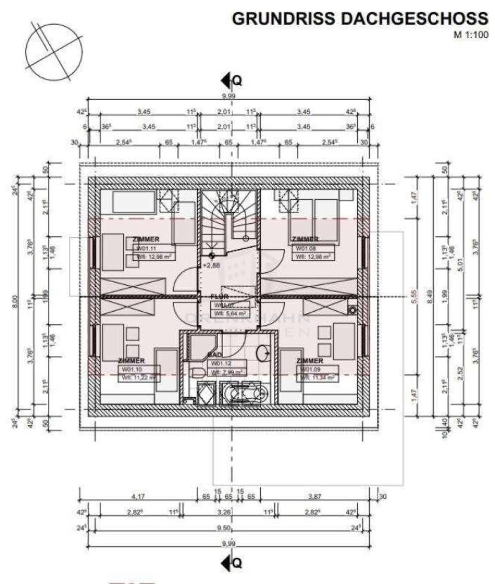 Grundriss Dachgeschoss