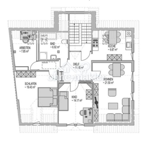 Grundriss - Dachgeschoss