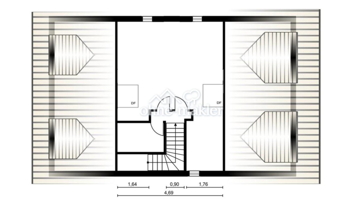 Grundriss Spitzboden