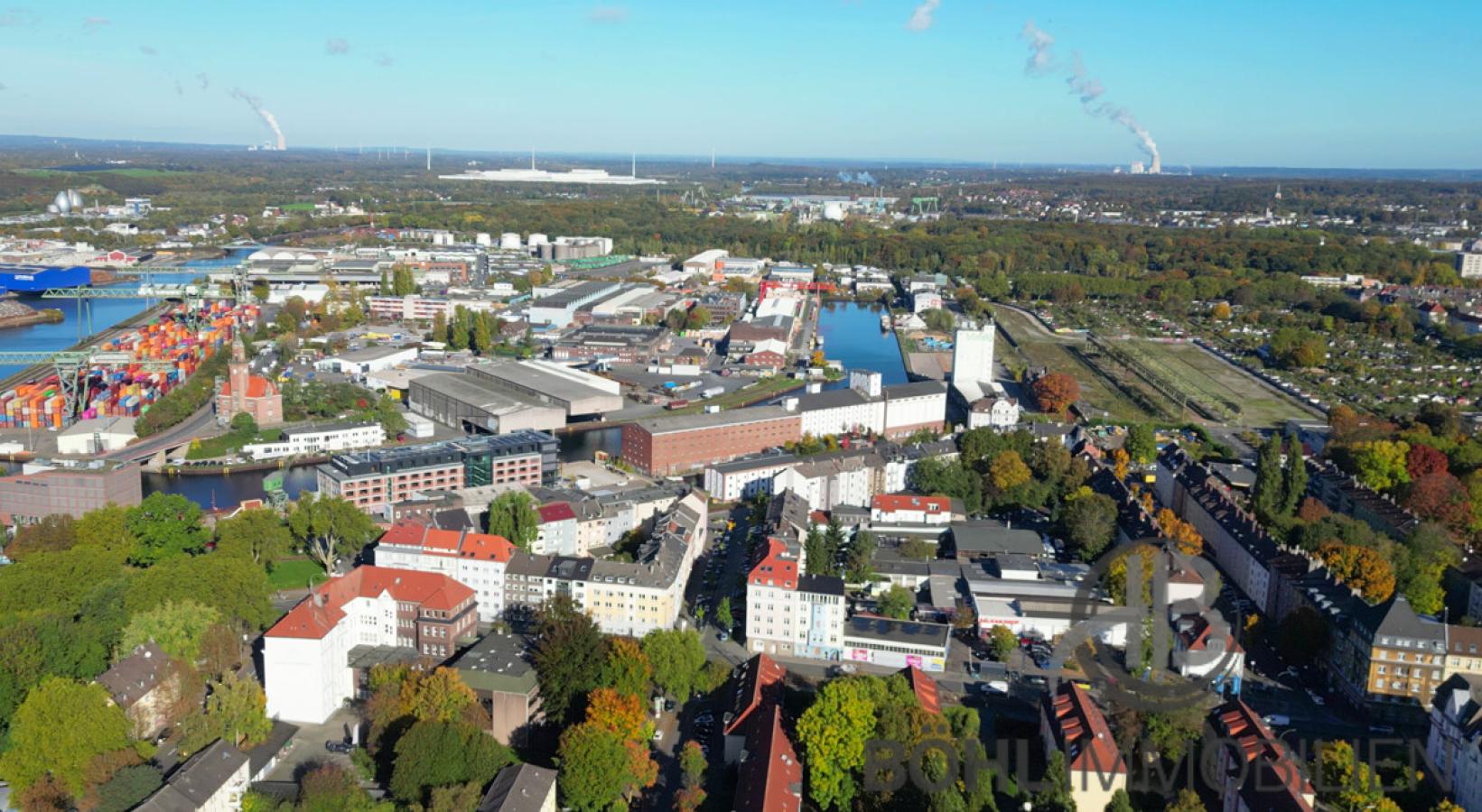 Blick Richtung Hafenquartier