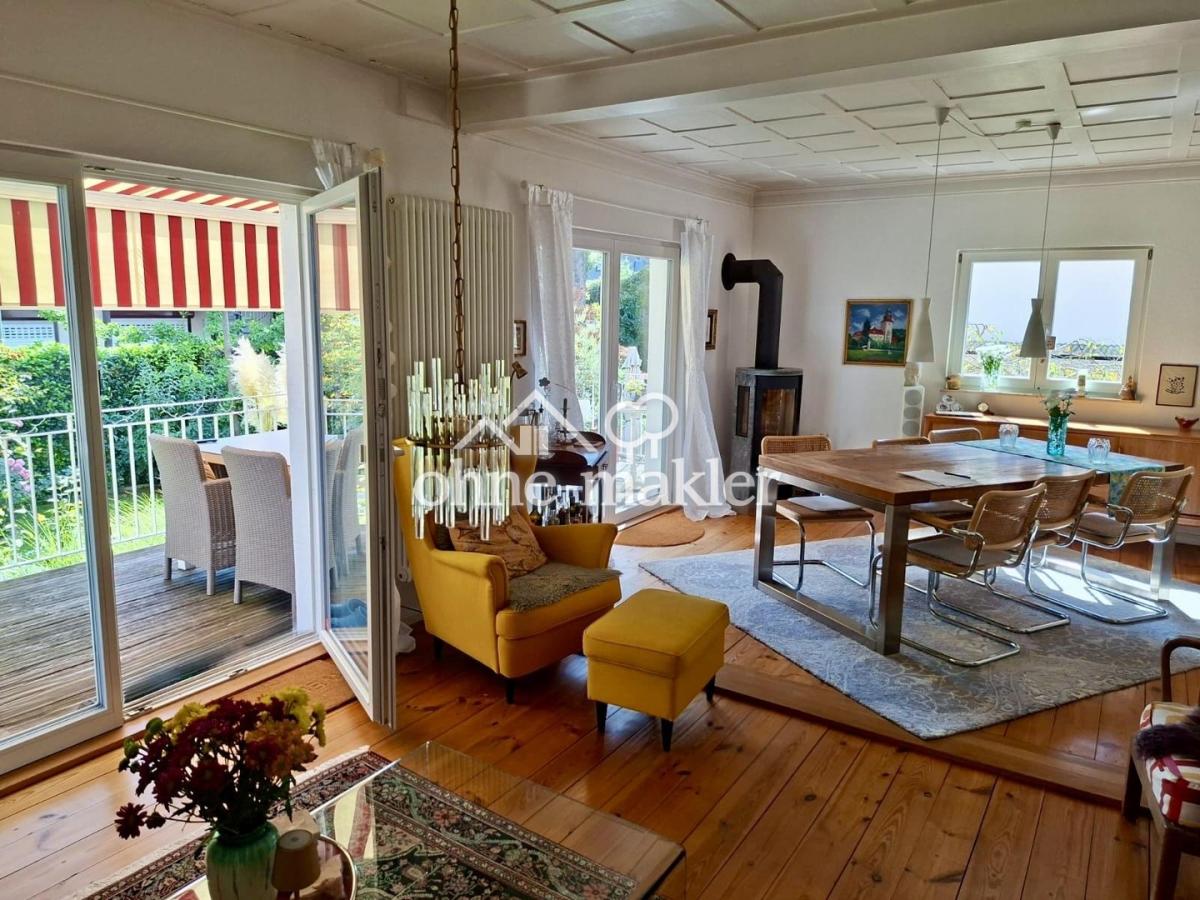 Wohn/Esszimmer mit Kaminofen