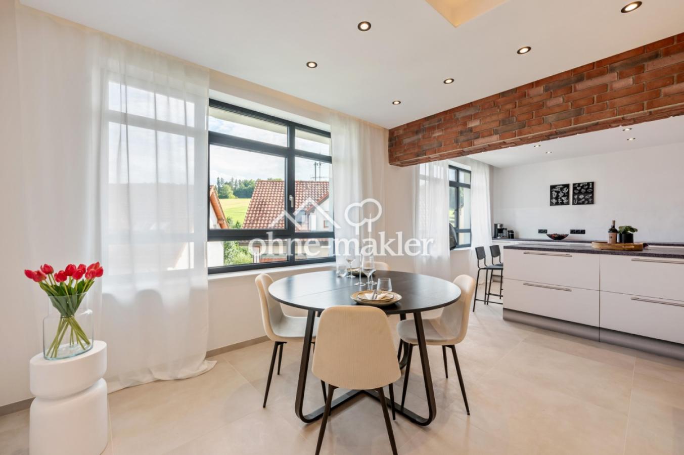 Panorama Fenster im Essbereich