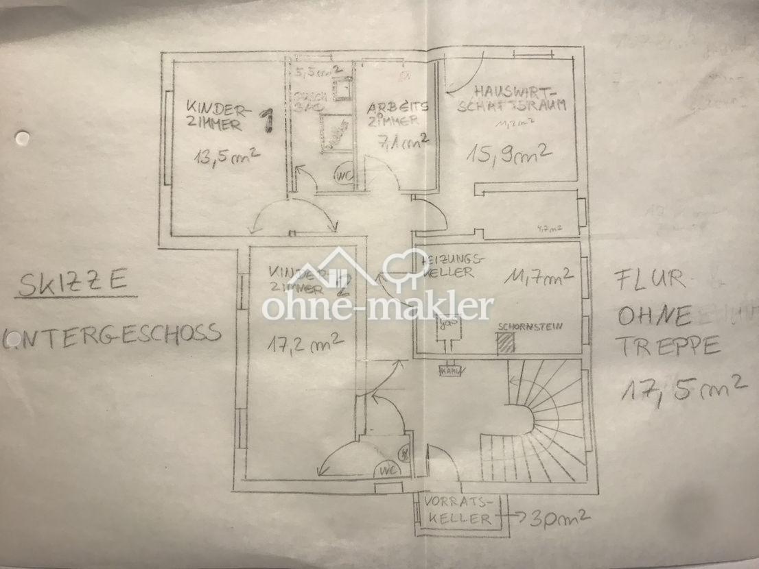 Skizze, Untergeschoss