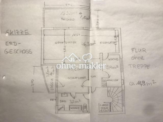 Skizze, Erdgeschoss