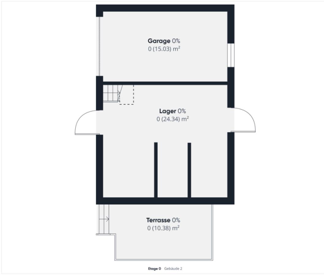 Grundriss Garage und Schuppen