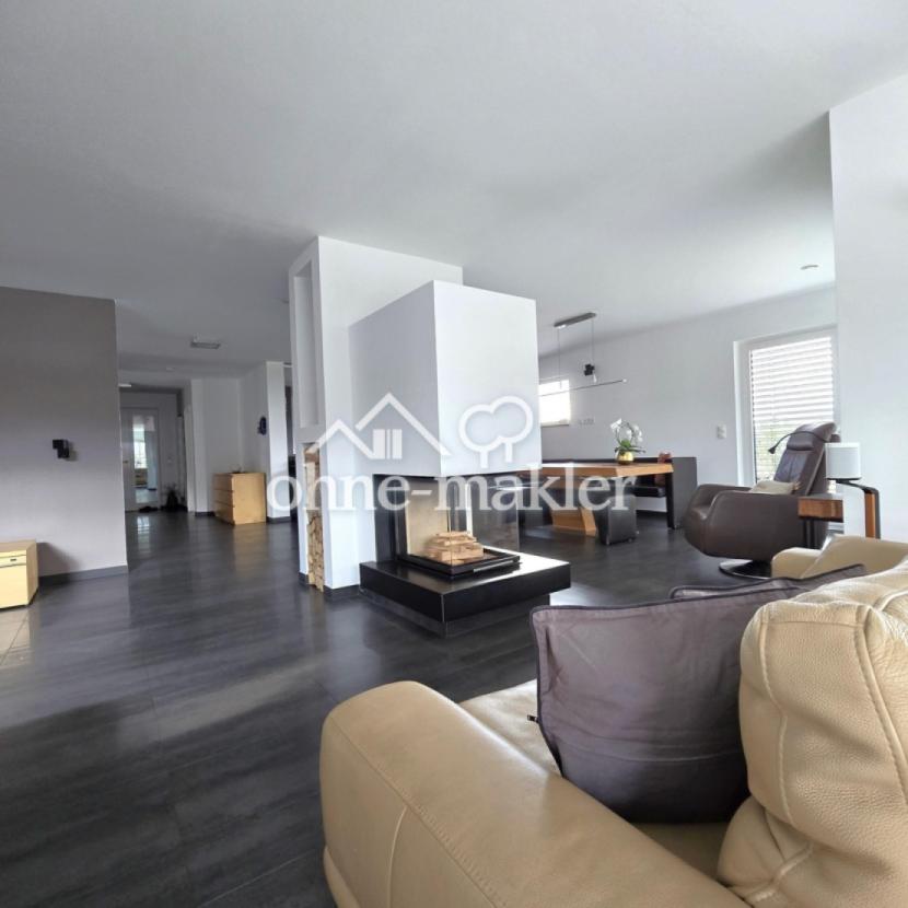 3-fach verglasten Marmorkamin