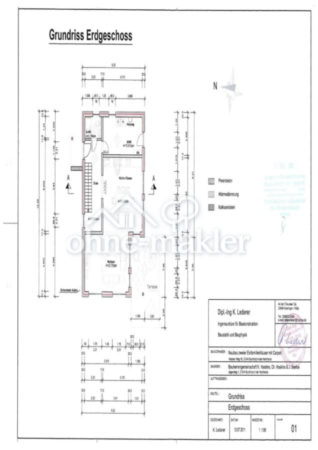 Grundriss Erggeschoss