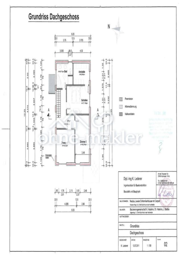 Grundriss Dachgeschoss